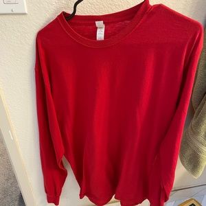 Red Long Sleeve T Shirt